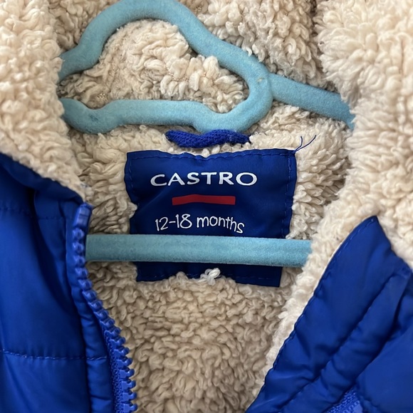 Baby Boy Winter Jacket Blue 12-18months - Picture 2 of 3